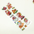 Myway Stock Factory Supply OEM Custom Merry Christmas 3d cute cartoon puffy stickers